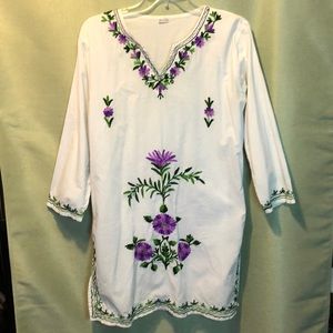 Light weight embroidered tunic bought in Afghanistan.
